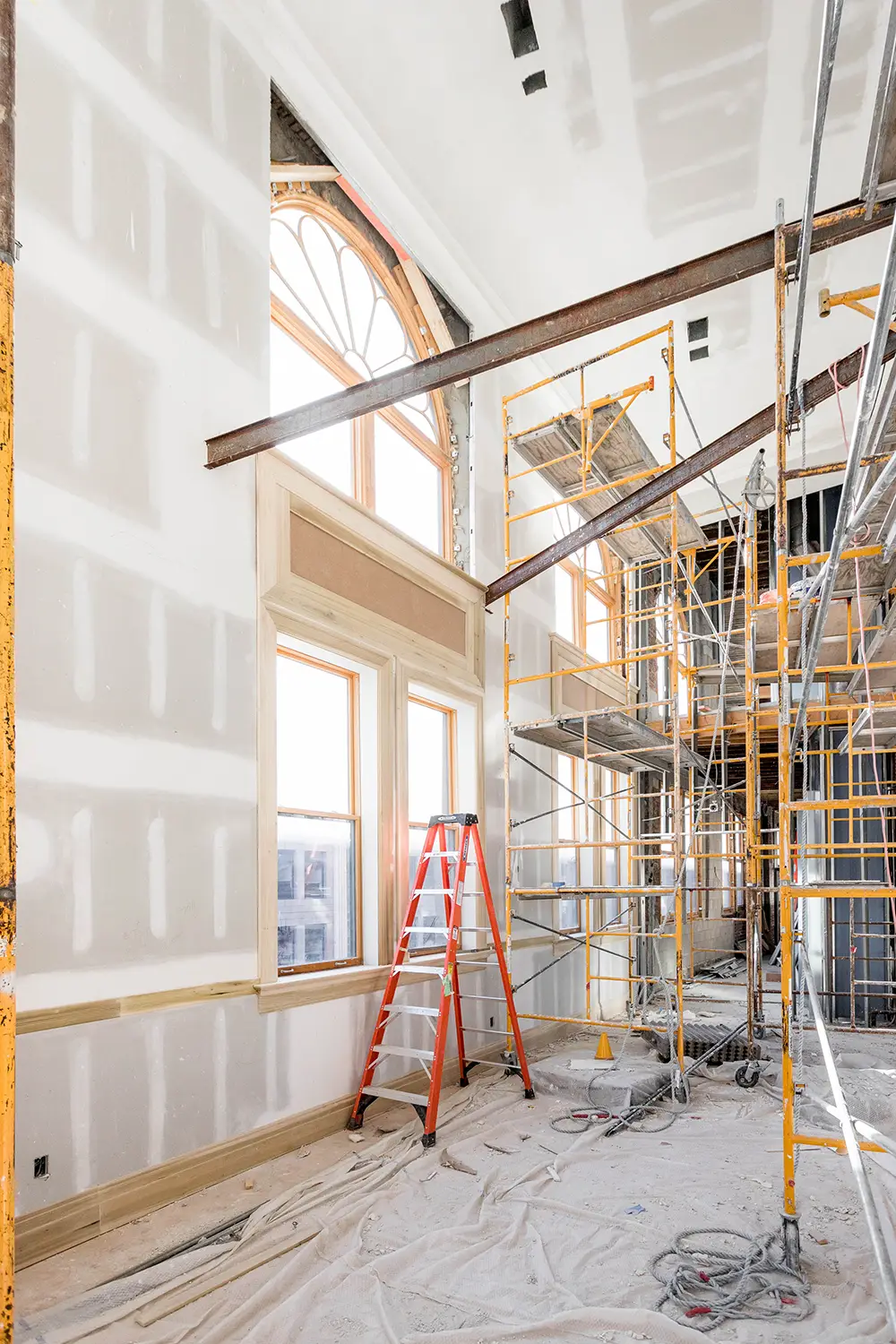 Construction of tall room