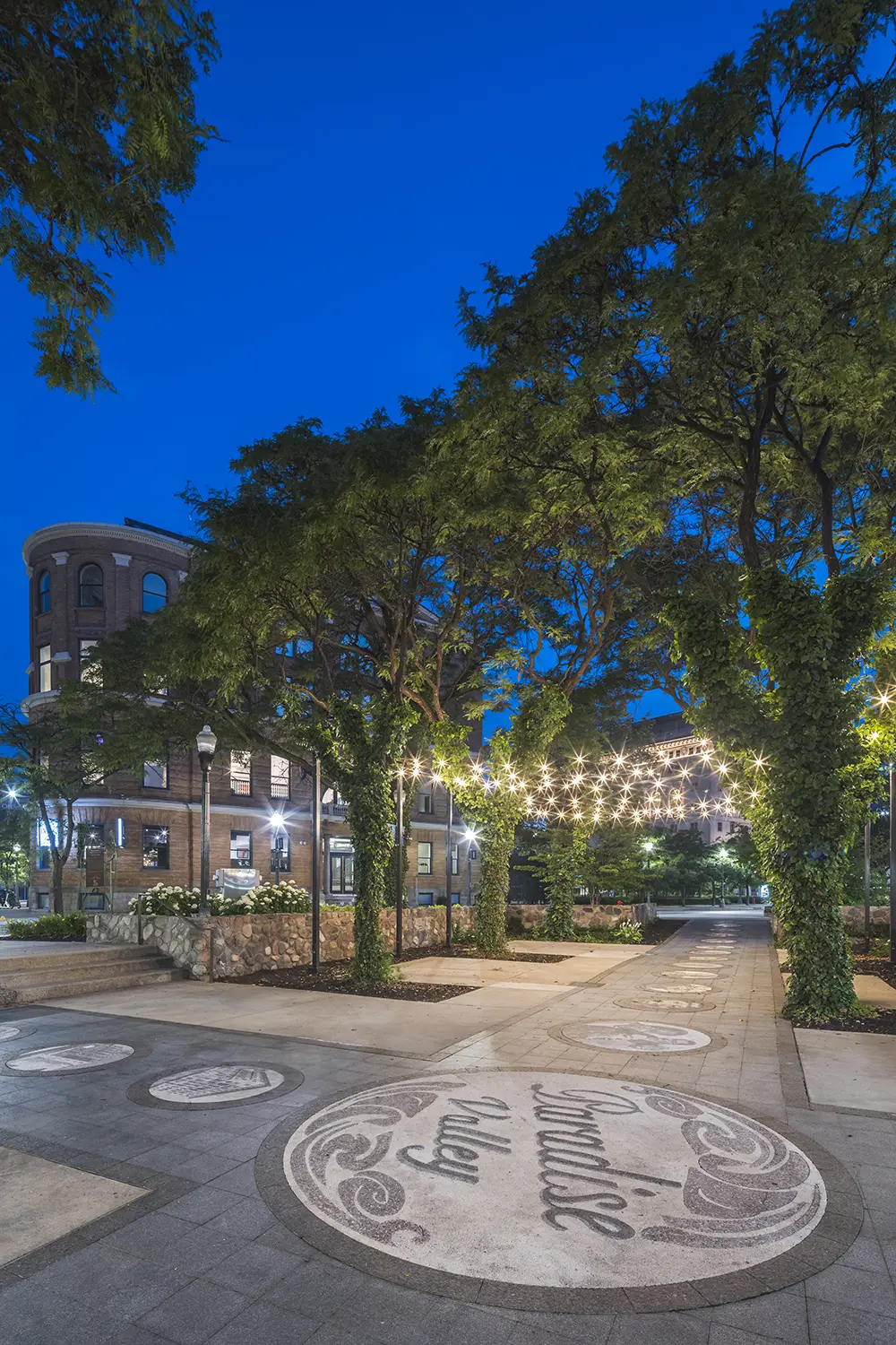 outdoor night picture of the building