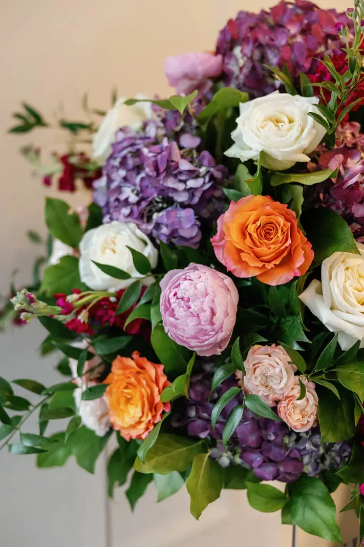 beautiful and colorful bouquet of flowers