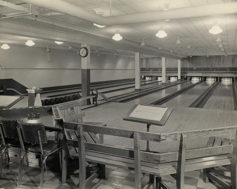 bowling alley from the past